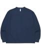 NOMANUAL Nm Henley Neck Waffle Long Sleeve Tee - Dark Navy