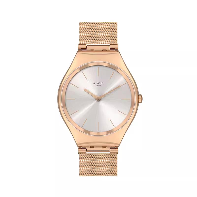 SWATCH Unisex 38mm Silver Watch SYXG120M SYXG120M Silver Dial