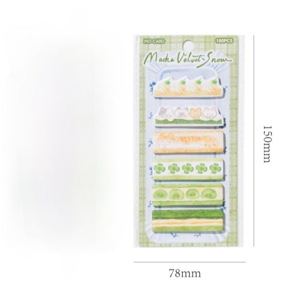 180pcs Kawaii Cake Shop Series Tag Label Sticker Self Adhesive Cake Appearance Message Sticker Stationery Sticker