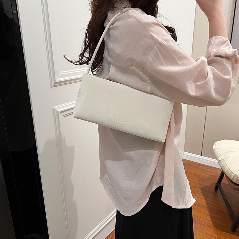 High-end Retro Shoulder Bag Fashi Simple Solid Color Korean Women Handbag Casual Versatile Square Mobile Phe Wallet Handbag