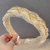 Organza Braided Headband Claw Chain Diamond Twist Hairband Fashion Women's Hair Accessories
