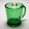 Forest Green Fire-King D-Handle Mug,