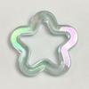 5Pieces 31mm Small Star Shape Pendant with Hole Crystal Star  Loose Beads for Jewelry Making DIY Crfat Muitcolor Beads