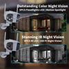 4K 8MP WiFi Security Camera Outdoor Fixed 180° Wide Angle Panorama Cam Video Waterproof Surveillance CCTV 6MP Dual Lens Cameras
