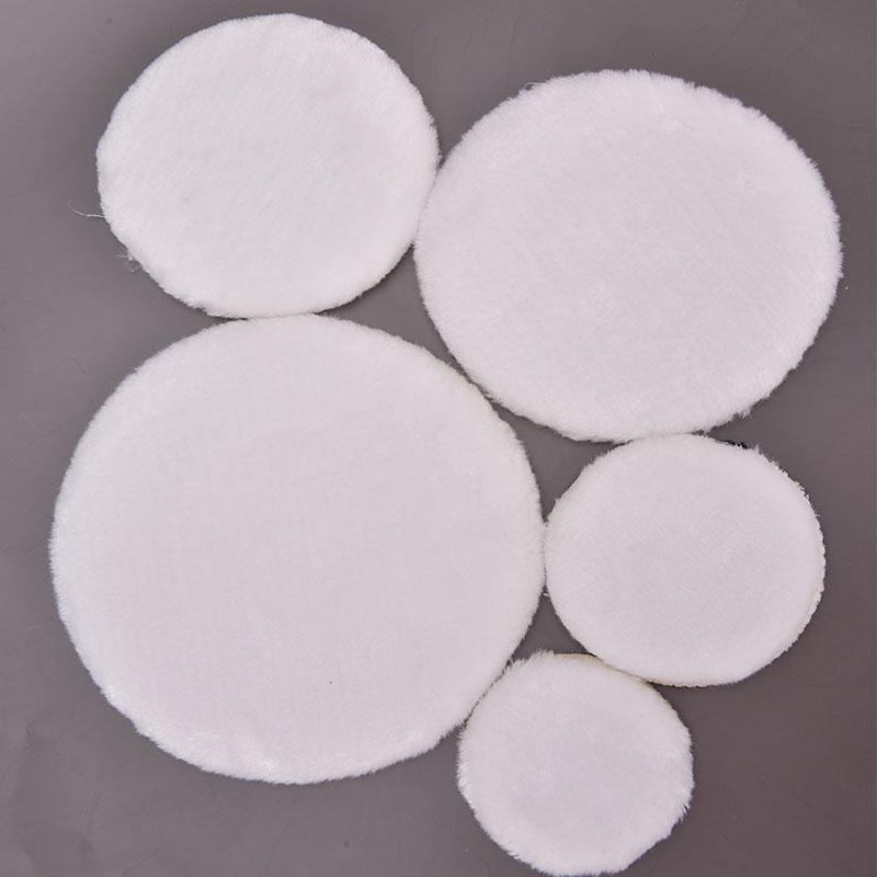 5 buc. Kit universal de lustruit pentru capota din lână moale Discuri de lustruit auto albe