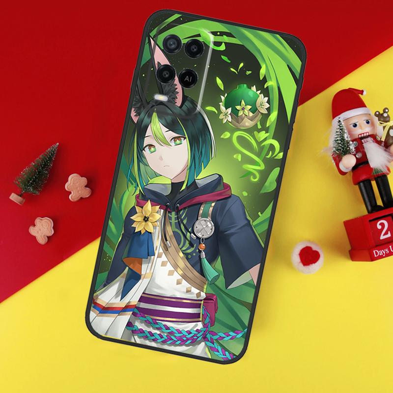 Genshin Impact Tighnari Case For Oppo A38 A18 A58 A78 A98 A74 A94 A54 A80 A60 A40 A96 A76 A16 A15 A17 A57 A5 A6 Pro