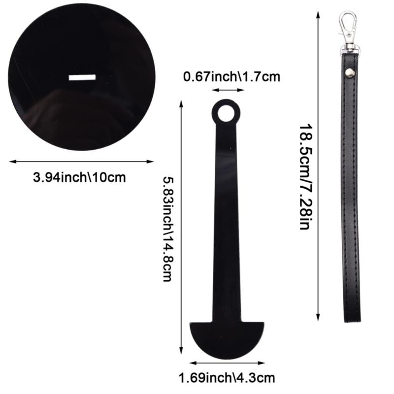 Yarn Holder Acrylic Spinning Knitting Tools Crochet Accessories Stand DIY Sewing Thread Spools with Leather Wrist Strap