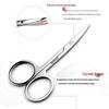 Premium Stainless Steel Beauty Scissors for Eyebrows, Lashes & Nose Hair – Beginner-Friendly, Portable Lash Extension Tool