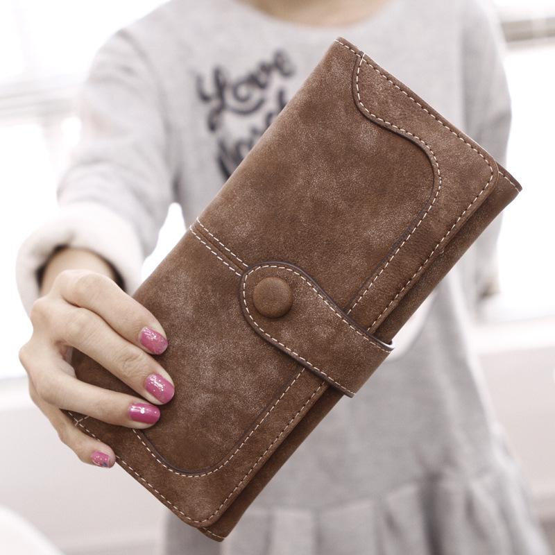 Women's Retro Large Capacity Multi-Card Slot Folding Clutch Wallet
