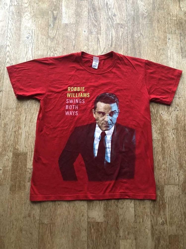 ROBBIE WILLIAMS SWINGS BOTH WAYS Short Sleeve Shirt Unisex S-5XL SG887 Unisex T-Shirt M