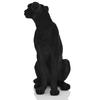 Flocking Leopard Resin Crafts Simulation Leopard Animal Sculpture Resin Desktop Decorative Ornaments Home Decoration Figurine