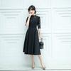 Temperament evening dress, new celebrity medium and long, thin, small people can usually wear dresses in spring