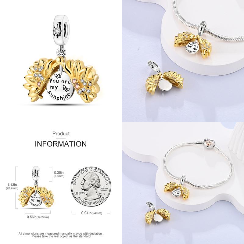 Brand Latest Arrival Yellow Series Animal Shape Charm Bead Component Bead Components Compatible With Pandach Authentic Original Bracelet High Quality
