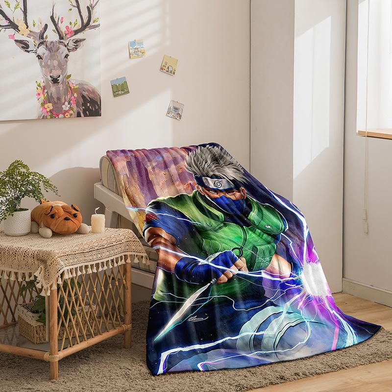 Animation Hokage Serie Flanelldecke 3D-Druck Sofadecke Verdickte Decke