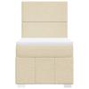 Vidaxl Letto Continentale Con Materasso, Crema, Tessuto, 80X200 Cm
