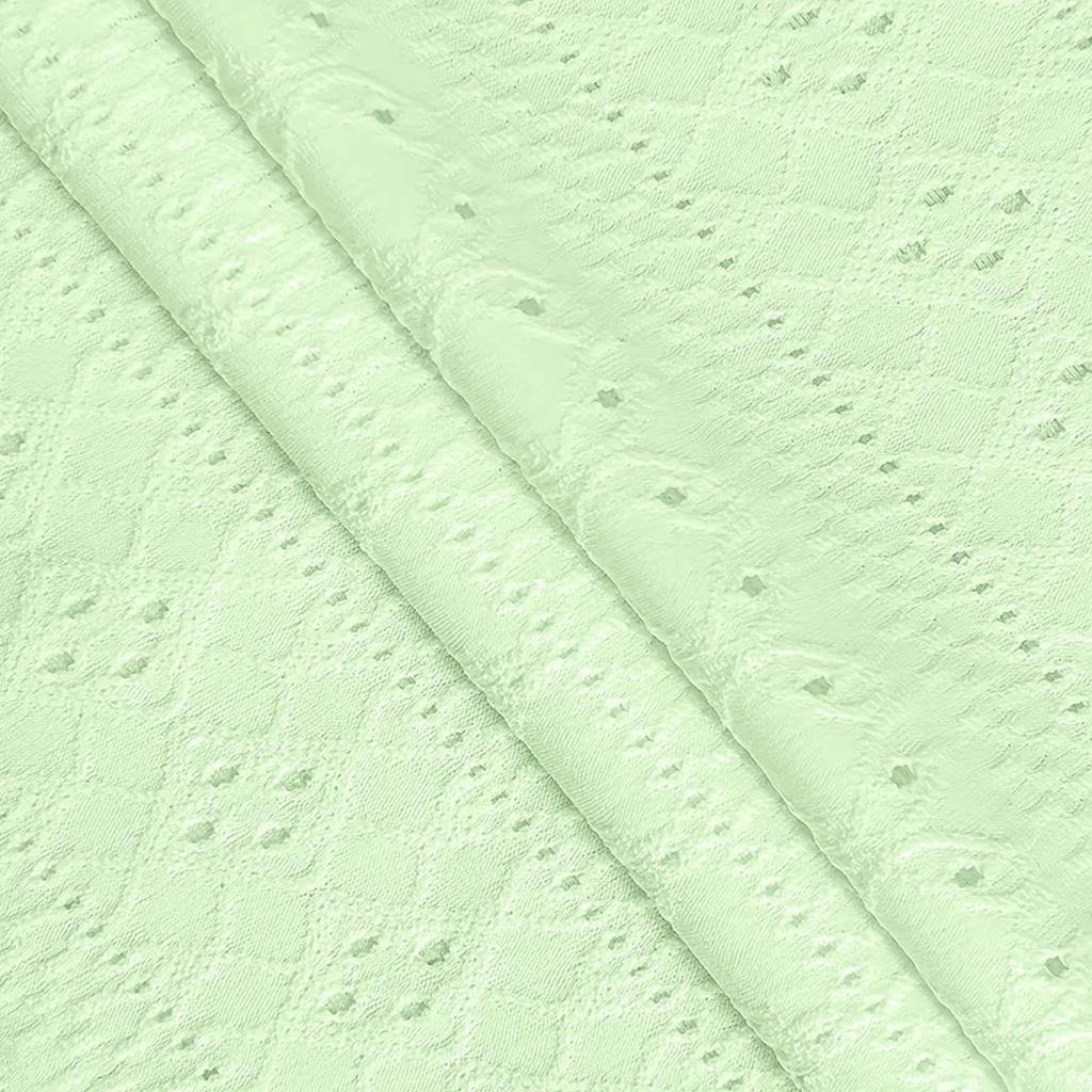 Women Summer  Top Eyelet Vacation Short Sleeve V Neck Loose Fit Shirt Spring Fashion Casual Clothes