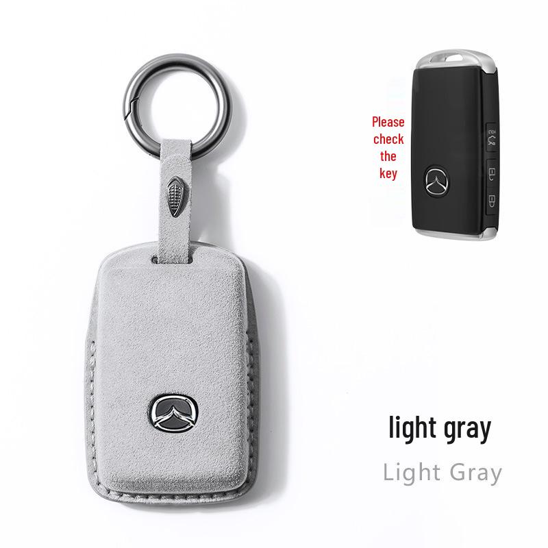 Suede Key Case for Mazda 3, CX-4/5, Atenza, CX-30