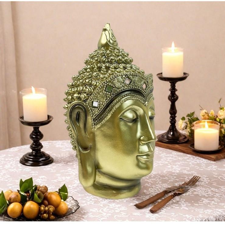 New Southeast Asian Antique Buddha Head Resin Crafts  Decorations Desktop Ornaments