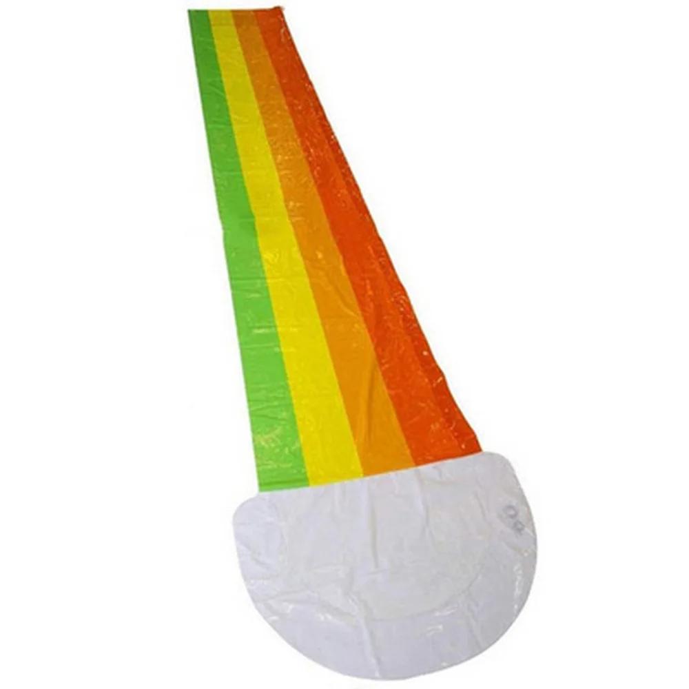 480x76CM Dmuchana Mata Ślizgowa Wodna Lato Basen Pływanie na Nartach Wodnych Zabawki do Pluskania Na Zewnątrz Podwórko Trawnik Zjeżdżalnie Wodne Zraszacz