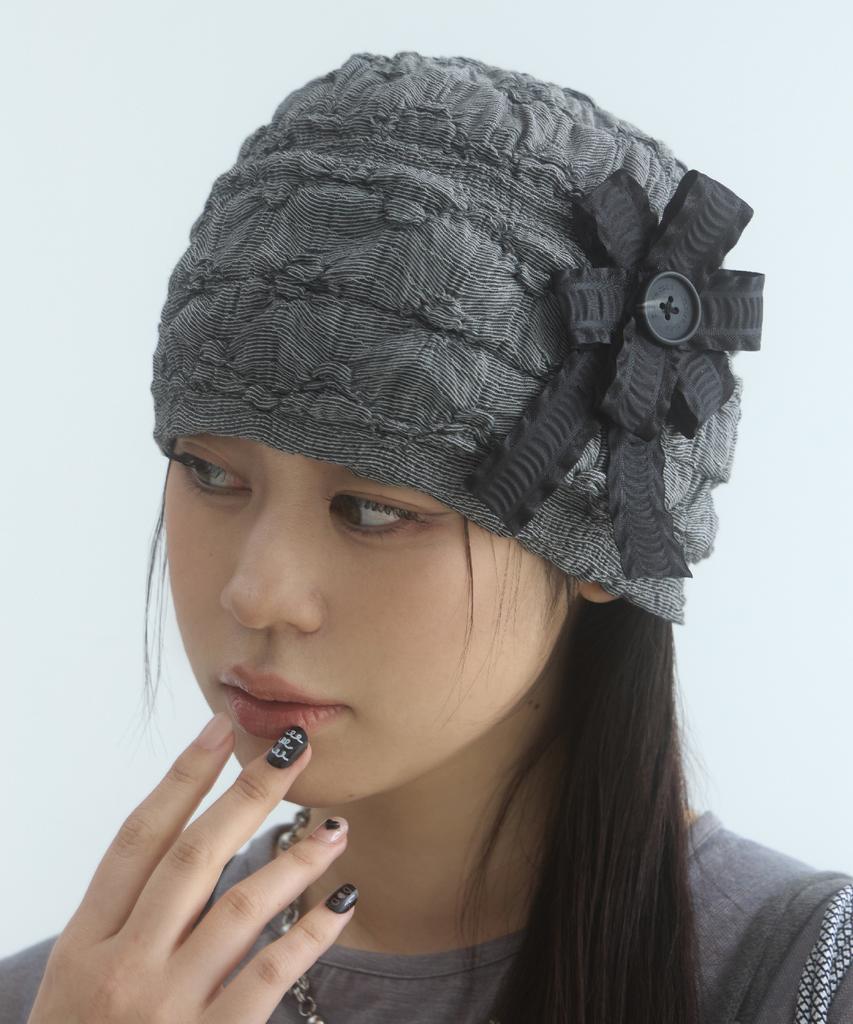 Mualeumoa Rosette Light Beanie-Gray