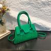 Stone Pattern Women'S Bag Fashionable Small Square Bag Texture Pu Shoulder Bag Niche Versatile Messenger Bag