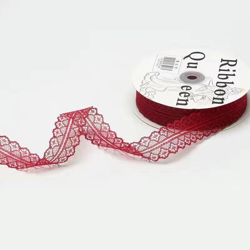 "50-Yard 3cm Hollow Lace Satin Ribbon for Cakes & Bouquets"