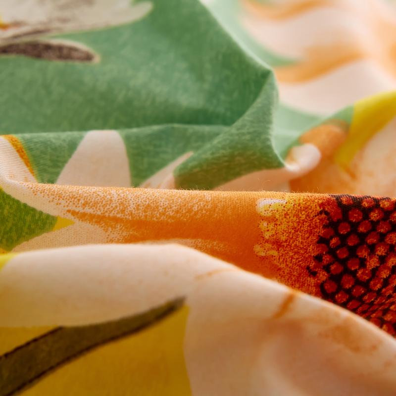 Sunflower Flowers Cotton Duvet Cover Printed Quilt Cover with Zipper Single Double Queen King Comforter Blanket Case Textile 1pc