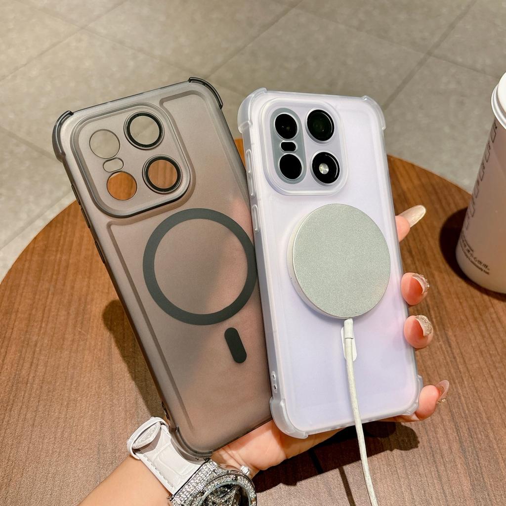 Frosted Clear Soft TPU For Magsafe Magnetic Phone Case For OnePlus 15T 15 13 Ace 6 6T 5 5Pro Wireless Charge Shockproof Cover