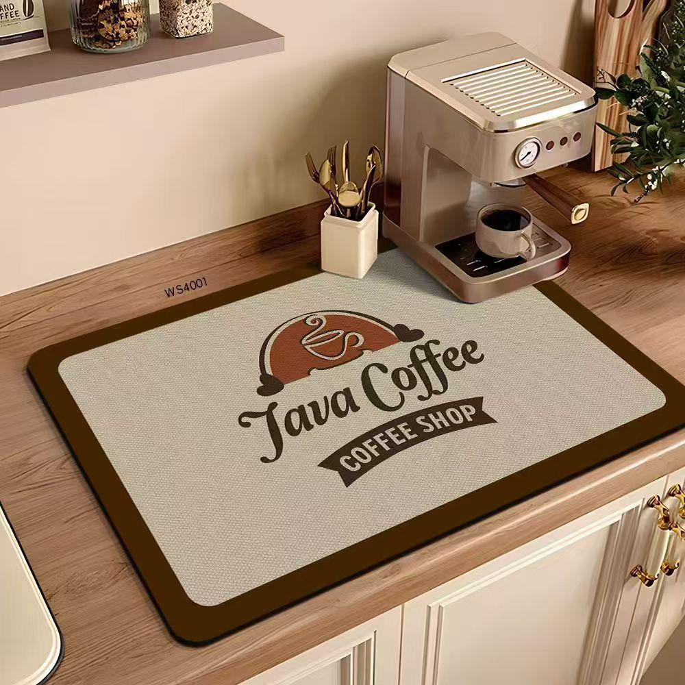 Diatom Mud Absorbent Kitchen Mat for Coffee Machines and Countertops