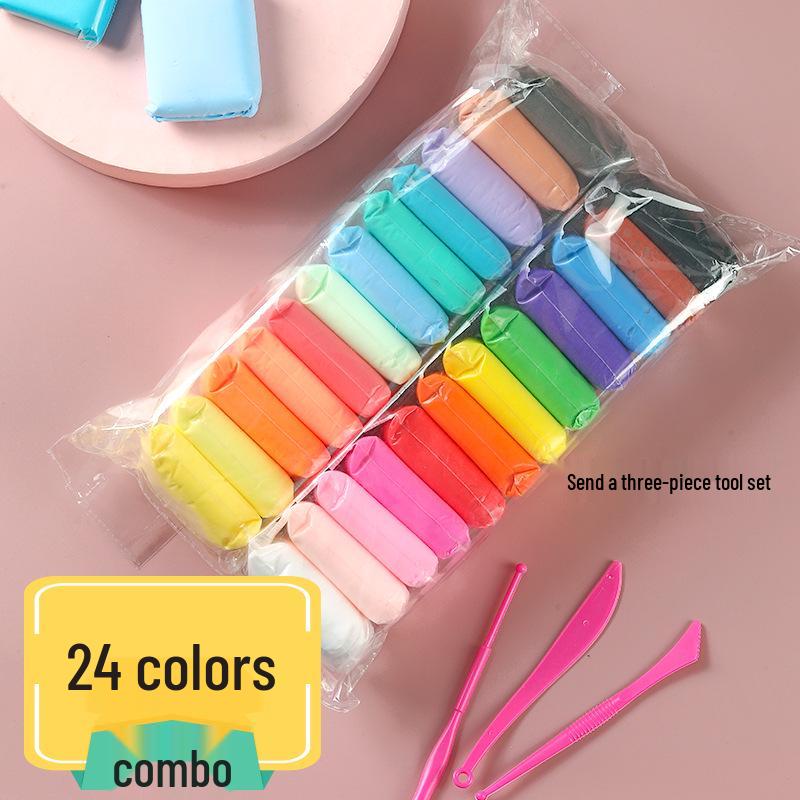 36-Color Kids DIY Space Clay Figurines