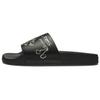 Coach Open Toe Slip On Sandals Men Footwear Black CAR01-BLC