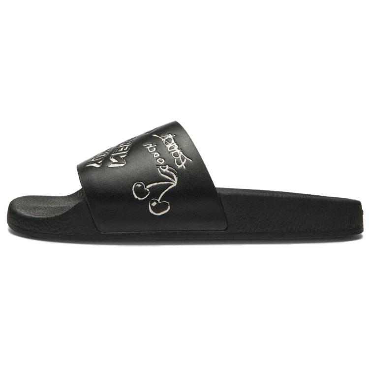 Coach Open Toe Slip On Sandals Men Footwear Black CAR01-BLC