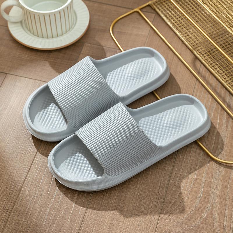 Fashion Men's Women's Bathroom Slippers Home Shower Shoes for Women Men Bath Anti-Slip Sandals Couples EVA Soft Sole Flip-Flops