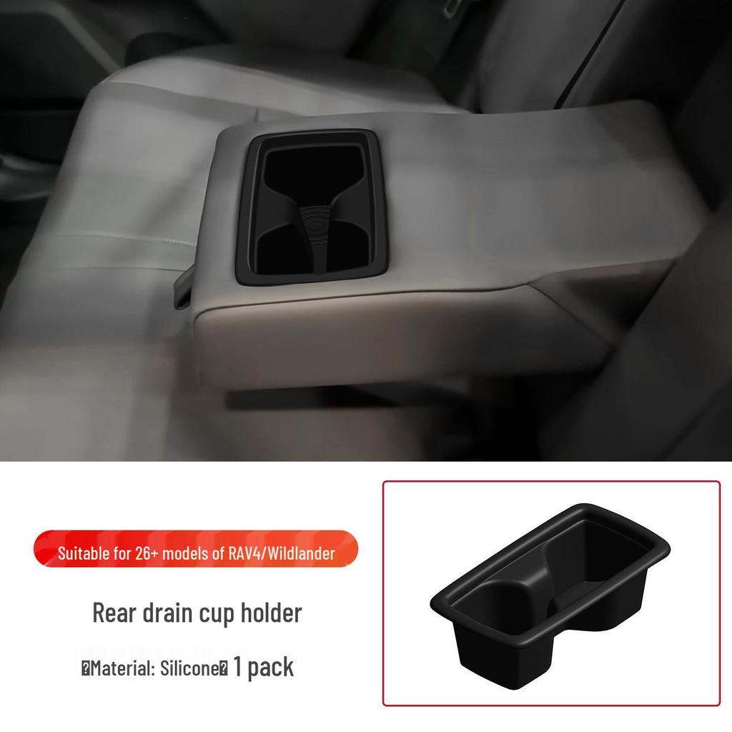 Silikon-Getränkehalter und Armlehnen-Aufbewahrungsmatte für 26 Toyota RAV4 Modelle, einschließlich Velanda.
