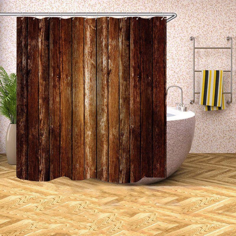 Special Bath Pet Paw Colored Wooden Wall Polyester Bathroom Shower Curtain Hooks Special Bath Pet Paw Colored Wooden Wall Polyester Bathroom Shower Curtain Hooks