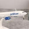 20Cm Stop Metalowy Usa Air Jet Niebieski Jetblue Airlines Boeing 737 B737 Samolot Samolot Z Podwoziem Linie Lotnicze Odlewany Model Samolotu