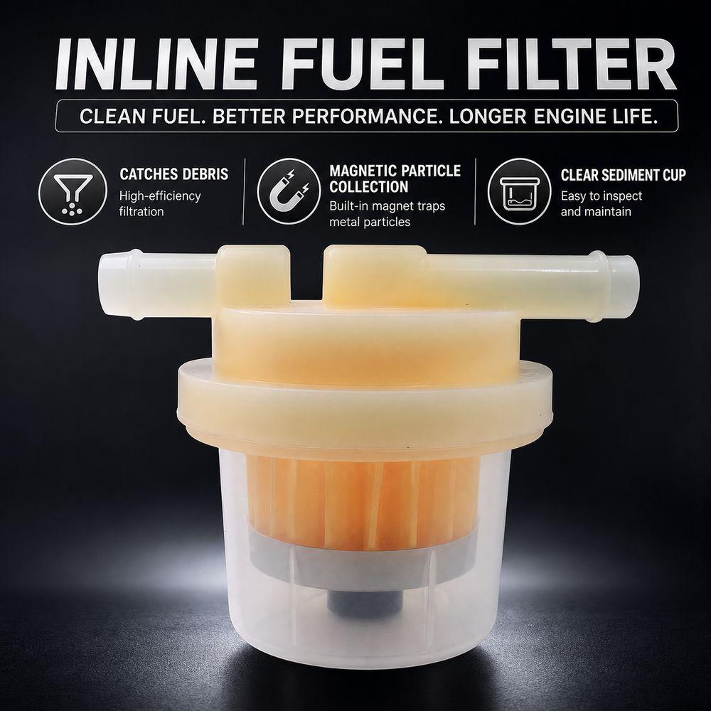 1/3Pcs Plastic Motorcycle Fuel Filter Inline Structure Gasoline Fuel Filter Motorcycle Accessories