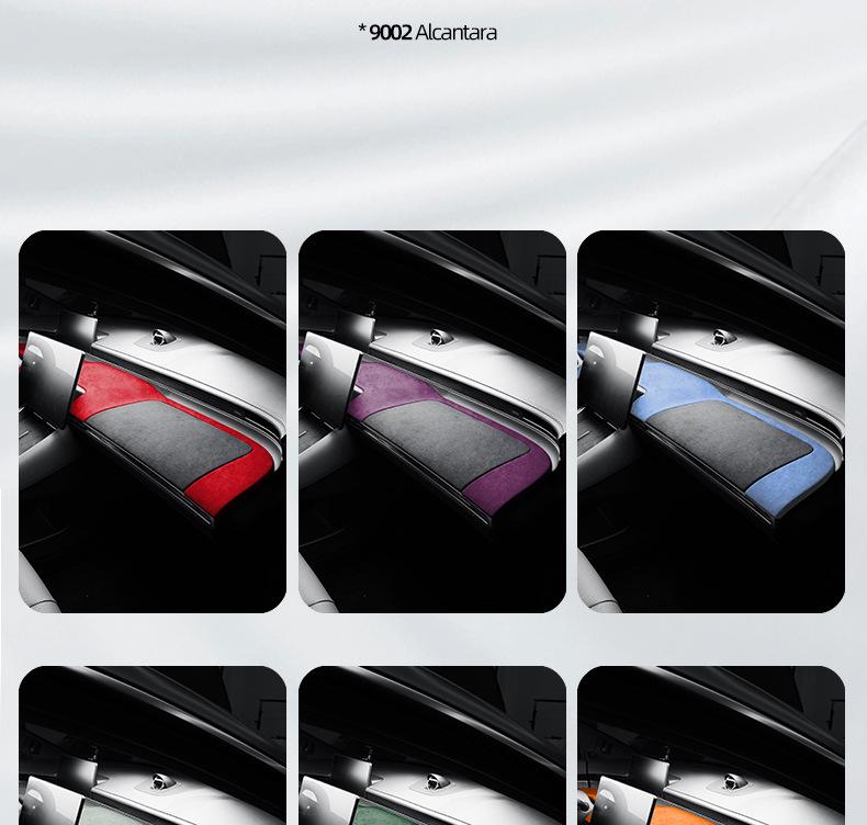 ZhiJie S7 Alcantara Ultra-Thin Dashboard Suede Sticker - Car Decoration & Protection.