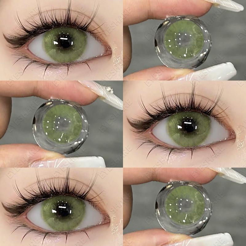 

EYESHARE 1 пара контактных линз серии Brazilgirl Цвет Кристалл Натуральные линзы Softlens Годового использования