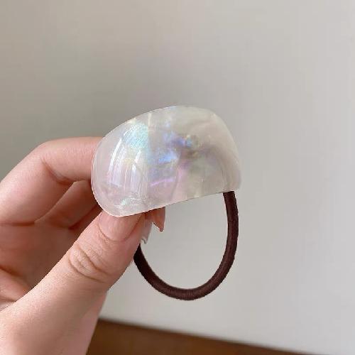 Korean Curved Acetate Hair Rope High-end Sense of Tying Hair Rubber Band Head Rope Hair Accessories Ponytail Fashion and Simple Women