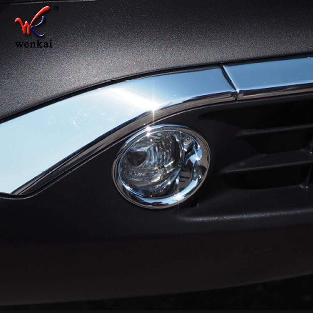 Для Toyota Harrier Venza Хромированная ABS Накладка Рамка Передних Противотуманных Фар Отделка Бокового Воздухозаборника Переднего Крыла Electroplated silver