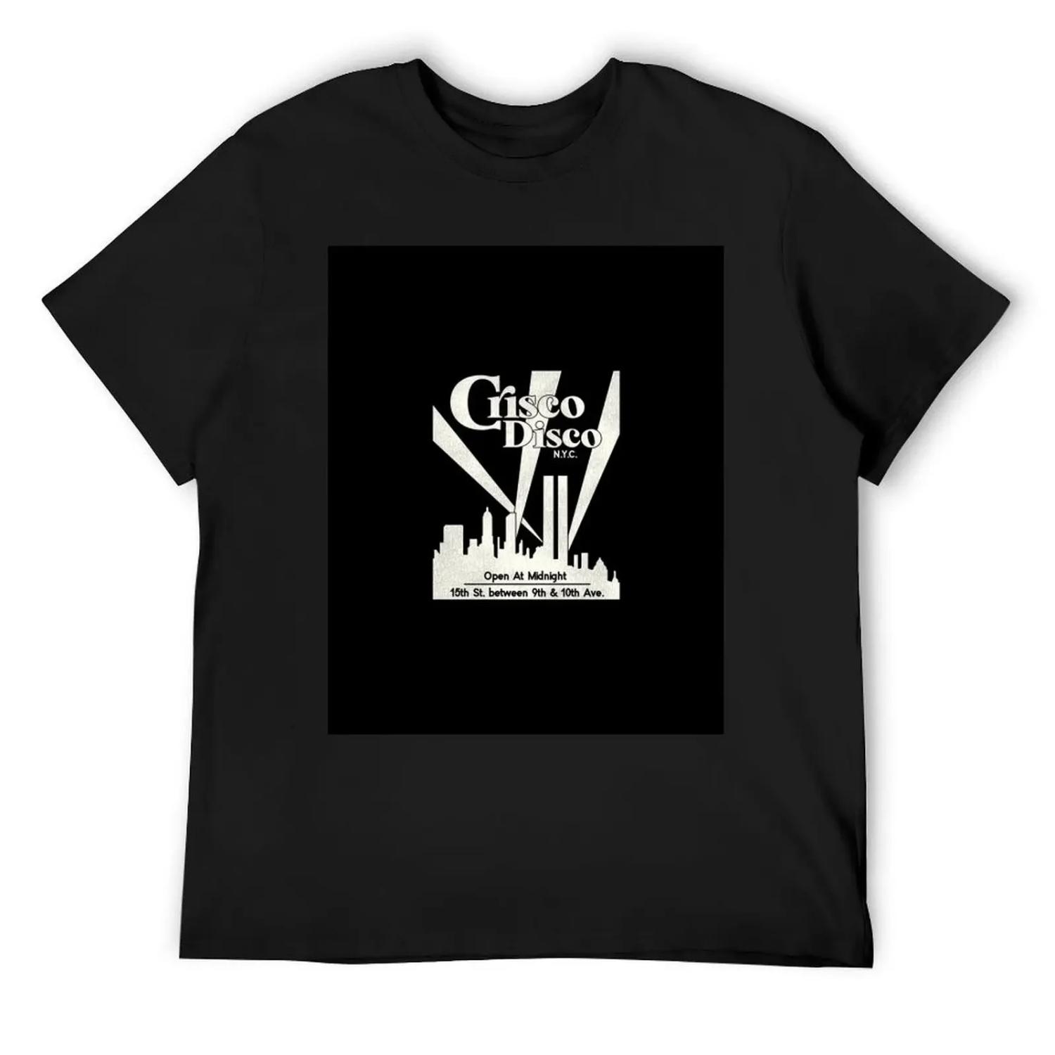 

Defunct Crisco Disco 70s 80s Gay Nightclub NYC T-Shirt heavyweights street wear blacks mens clothing XXXXXL чорний