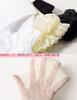 Kids Knee High Socks Girls Socks Set of 2 Ribbon Lace Formal Entrance Ceremonies Graduation Ceremonies Cute Girls Black White Black [InSomila] (L,