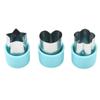 Star Heart Shape Vegetables Cutter Plastic Handle 3Pcs Portable Cook Tools Stainless Steel Fruit Cutting Die Kitchen Gadgets