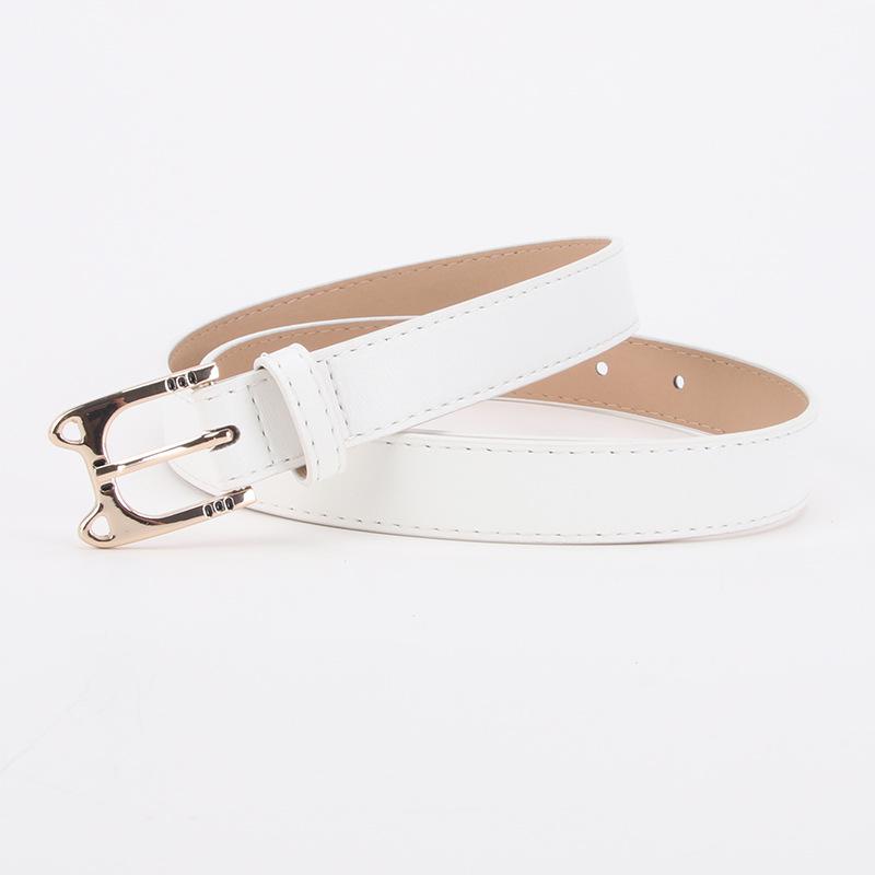 New Cute Korean Style Cat Buckle Leather Belt for Ladies