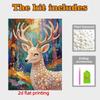 Pearl Painting Kit, 5D Pearl Shaped Diamond Elegant Deer Painting Kit Suitable for Home Living Room, Bedroom, Study Room and Wall Art Gifts