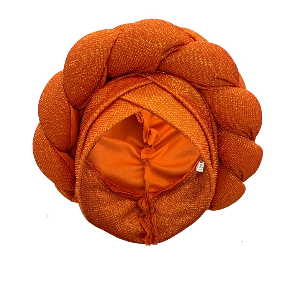 Solid Color Braid Turban Caps for Women Muslim Hijab Braid Hat Islamic Headwear Female Head Wrap Bonnet African Turbans