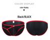 Breathable Mesh Low-Waist Detachable Men's Bikini Briefs - Sexy Fashionable Design