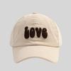 Plush Letter Retro Pattern Women Casual Corduroy Baseball Hat Autumn For