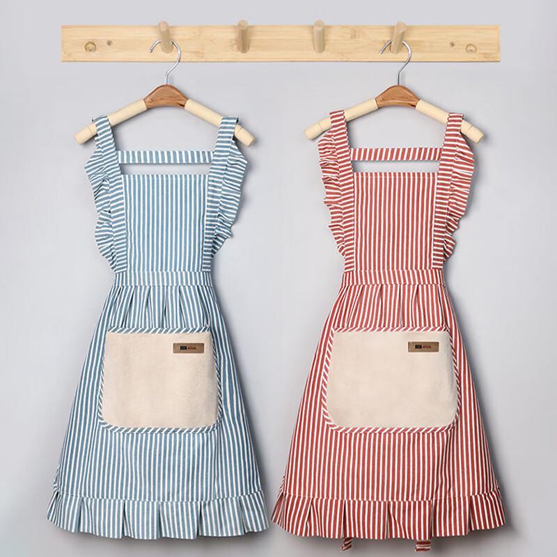 Cotton Linen H-Strap Kitchen Apron